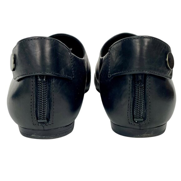 Vince Noel Cap Toe Shoe Womens Black Leather Size 8.5M Designer Contemporary - Picture 4 of 16